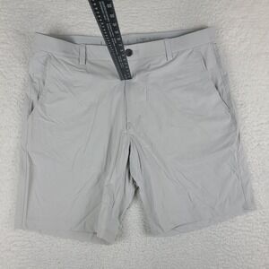 Infinity Lenearflex Shorts Mens 36 Gray 9" Inseam Hybrid Chino Performance Golf